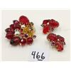 Image 1 : Vintage matching set, red stones