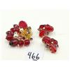 Image 2 : Vintage matching set, red stones