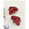 Image 4 : Vintage matching set, red stones