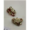 Image 6 : Vintage matching set, red stones
