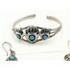 Image 2 : Bear claw sterling bracelet, earrings