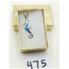 Image 1 : Opal in sterling silver seahorse pendent