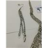Image 3 : Vintage clear stones necklace earrings set