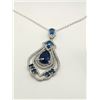 Image 3 : Sterling silver necklace, deep earing set