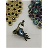 Image 5 : Four peacock broaches
