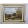 Image 1 : Original Almon Oil Painting  21 inches by 20 inches