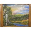 Image 2 : Original M. A. Hunter Oil Painting  16 inches by 14 inches 1960