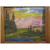 Image 2 : Original M.A. Hunter Oil Painting 16 inches by 14 inches 1960