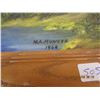 Image 5 : Original M.A. Hunter Oil Painting 16 inches by 14 inches 1960
