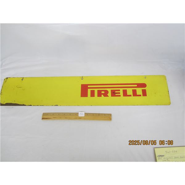Authentic Vintage Perelli Tier Sign Double Sided