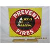 Image 1 : Authentic Vintage Metal Imperial Tobacco Prevent Fires Sign