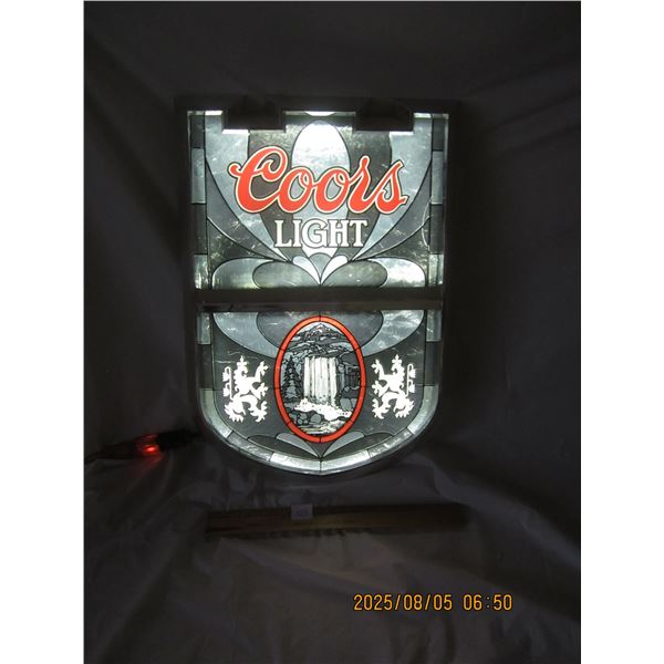 Vintage Light Up Coor Light Beer Sign