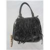Image 1 : Ladies Black Fringed Purse