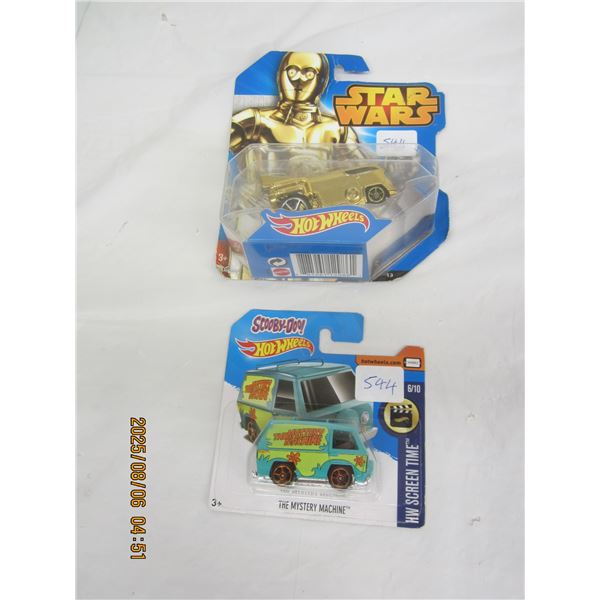 Hot Wheels C-3PO Van and Scooby Doo The Mystery Machine