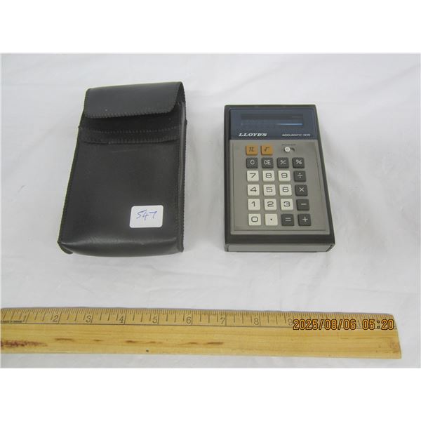 Rare Lloyd's Accumatic  305 Calculator