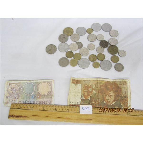 Lot of Vintage Foreign Money