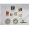 Image 2 : Lot of Vintage Commemorative Coins and a Few Stamps