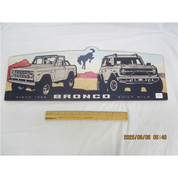 Ford Bronco Sign