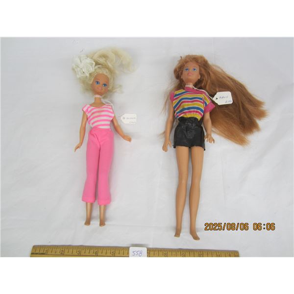 2 Vintage Barbies Friends Skipper and Maxie