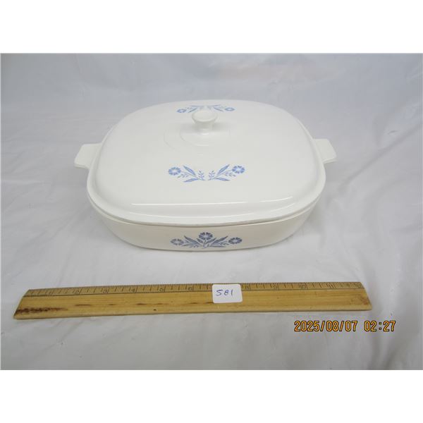Large Corning Ware Casserole Dish with Matching Lid