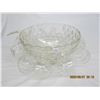 Image 1 : Large Punch Bowl with 12 Cups and Ladle
