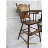 Image 2 : Antique Wooden High Chair