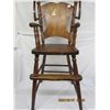 Image 4 : Antique Wooden High Chair