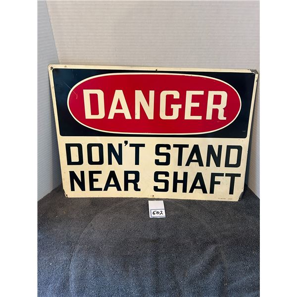 Danger sign-tin-20"x14"