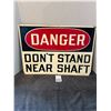 Image 1 : Danger sign-tin-20"x14"