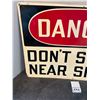 Image 2 : Danger sign-tin-20"x14"