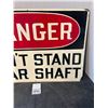 Image 3 : Danger sign-tin-20"x14"