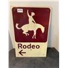 Image 1 : Rodeo sign 12x18-metal