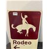 Image 2 : Rodeo sign 12x18-metal