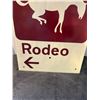 Image 3 : Rodeo sign 12x18-metal