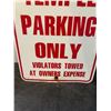 Image 3 : Masonic temple parking sign 12"x18"- metal
