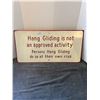 Image 1 : Hang gliding sign 12"x24"-metal