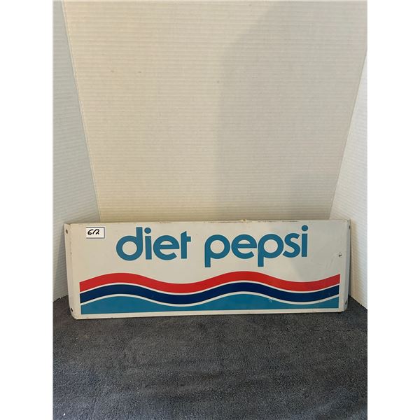 metal pepsi sign 22"x7.5"