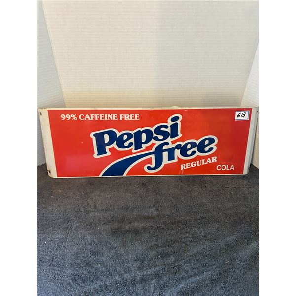 metal pepsi sign 22"x7.5"