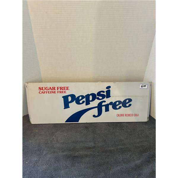 metal pepsi sign 22"x7.5"
