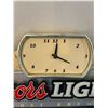 Image 4 : coors light advertising clock 24"x11"