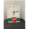Image 1 : 7up advertising clock 12"x16"