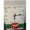 Image 2 : 7up advertising clock 12"x16"