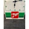 Image 3 : 7up advertising clock 12"x16"