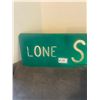 Image 2 : Lone star drive sign -2 sided -metal 24"x6"
