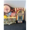 Image 4 : Coca-cola soda shop clock 21"x13"