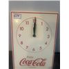 Image 3 : Coca-cola clock metal 13.5"x9.5"