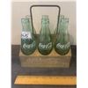 Image 1 : Coca cola metal tray vintage c/w 6 coke bottles