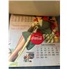 Image 7 : Coca cola calender 1957 good condtion for age -15"x17"