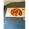 Image 2 : Coca cola cardboard sign- 1960's from soda shop "NOS" 24"x 7" hot pizza