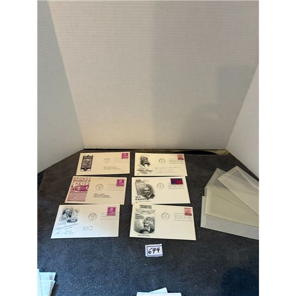6 envelopes prominent black americana envelopes first day of issue 1940's+ 1960's